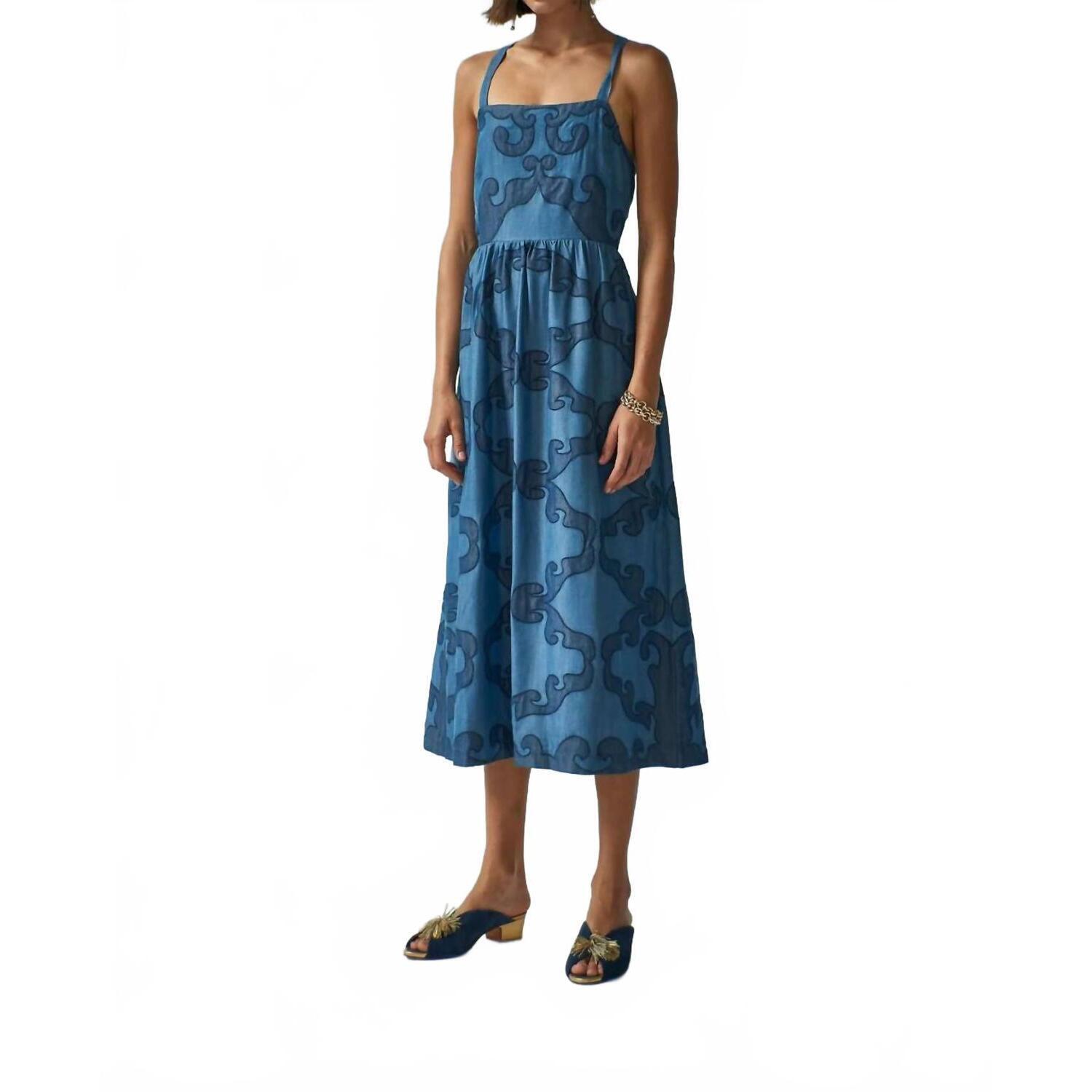 New Carolina K Women's Della Dress In Tencel Denim